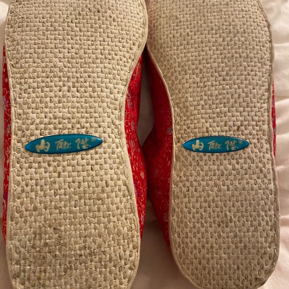 Chinese embroidered silk shoes 8 size - Picture 7 of 12